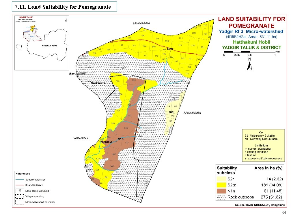 7. 11. Land Suitability for Pomegranate 34 