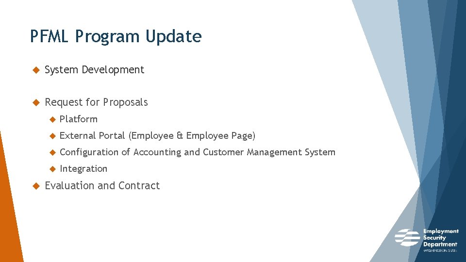 PFML Program Update System Development Request for Proposals Platform External Portal (Employee & Employee