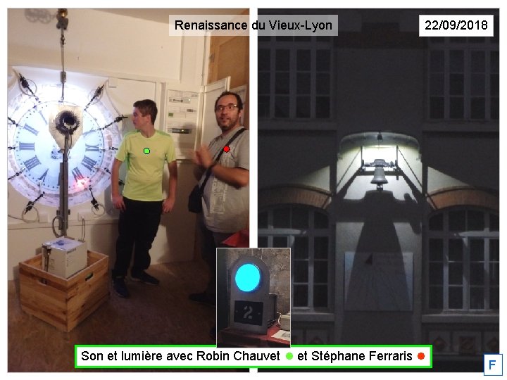 Renaissance du Vieux-Lyon 22/09/2018 Son et lumière avec Robin Chauvet l et Stéphane Ferraris
