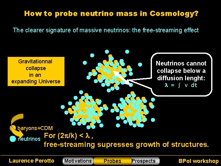 How to probe neutrino mass in Cosmology? The clearer signature of massive neutrinos: the