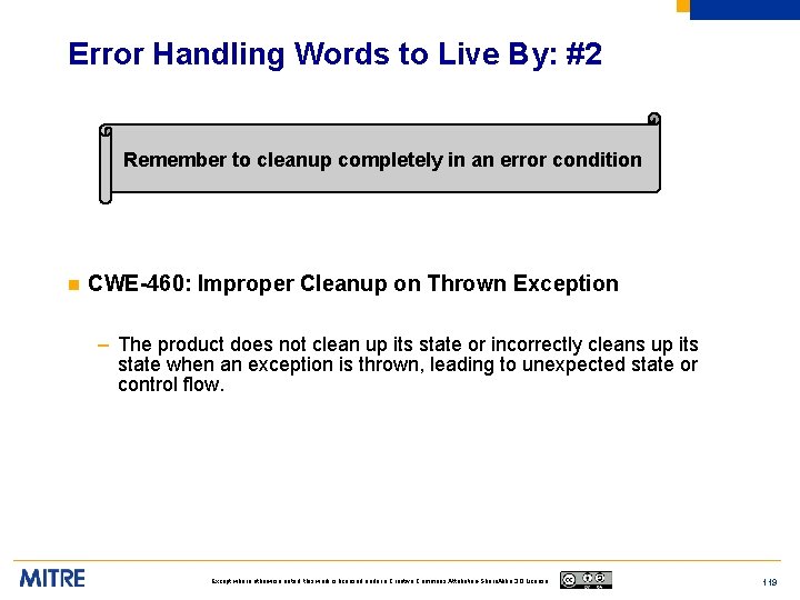 Error Handling Words to Live By: #2 Remember to cleanup completely in an error