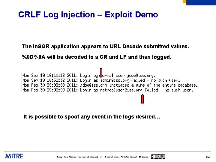 CRLF Log Injection – Exploit Demo The In. SQR application appears to URL Decode