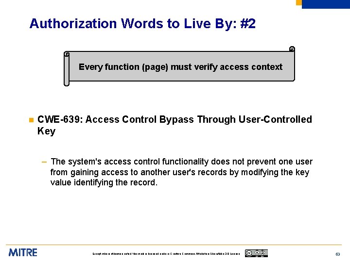 Authorization Words to Live By: #2 Every function (page) must verify access context n