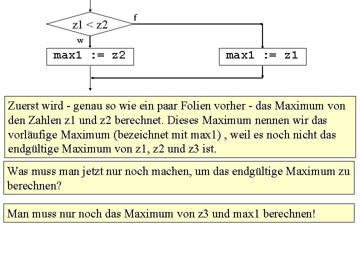 z 1 < z 2 f w max 1 : = z 2 max