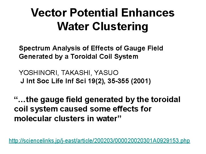 Vector Potential Enhances Water Clustering Spectrum Analysis of Effects of Gauge Field Generated by