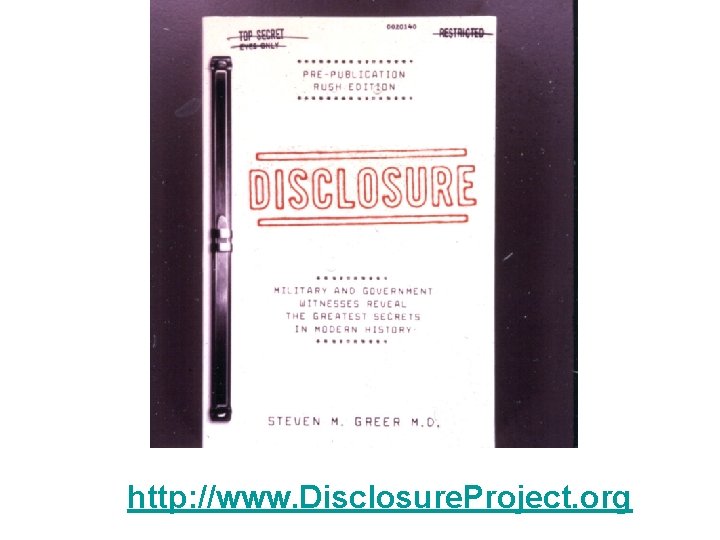 http: //www. Disclosure. Project. org 