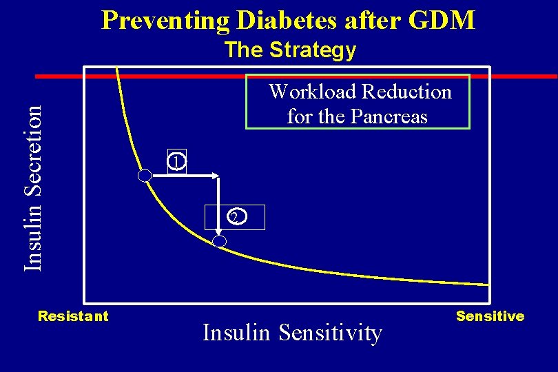 Preventing Diabetes after GDM Insulin Secretion The Strategy Resistant Workload Reduction for the Pancreas