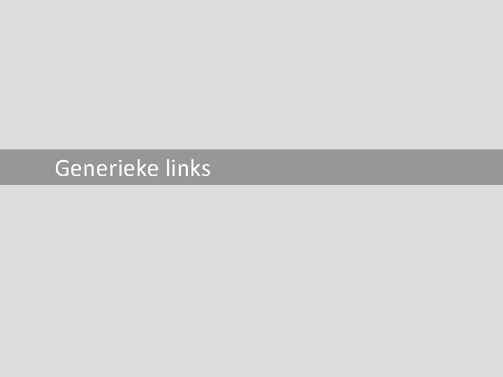 Generieke links 