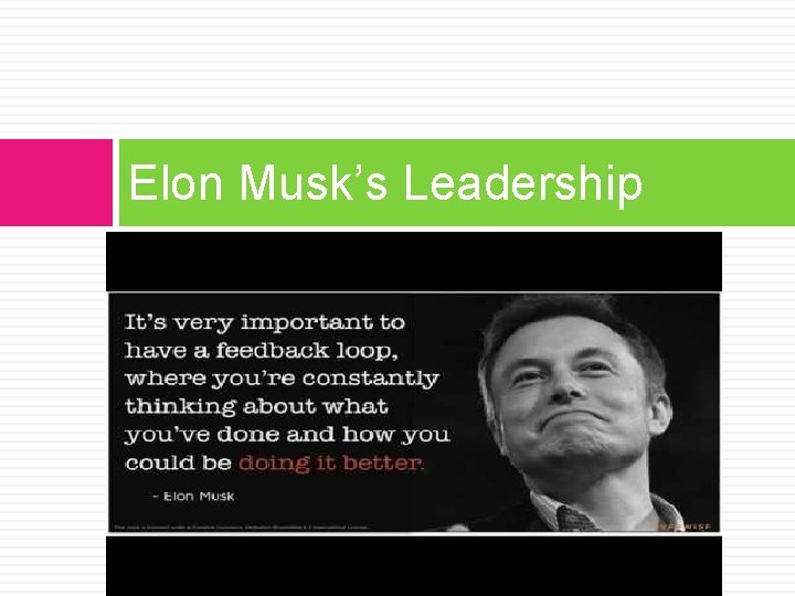 Elon Musk’s Leadership 