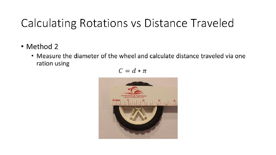 Calculating Rotations vs Distance Traveled • 