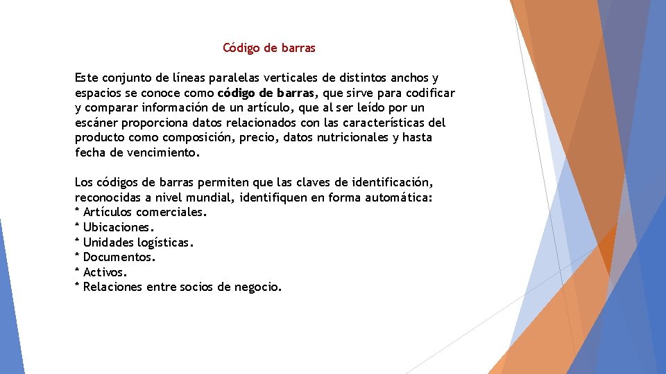 Código de barras Este conjunto de líneas paralelas verticales de distintos anchos y espacios