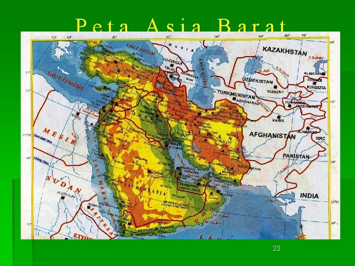 Peta Asia Barat 23 