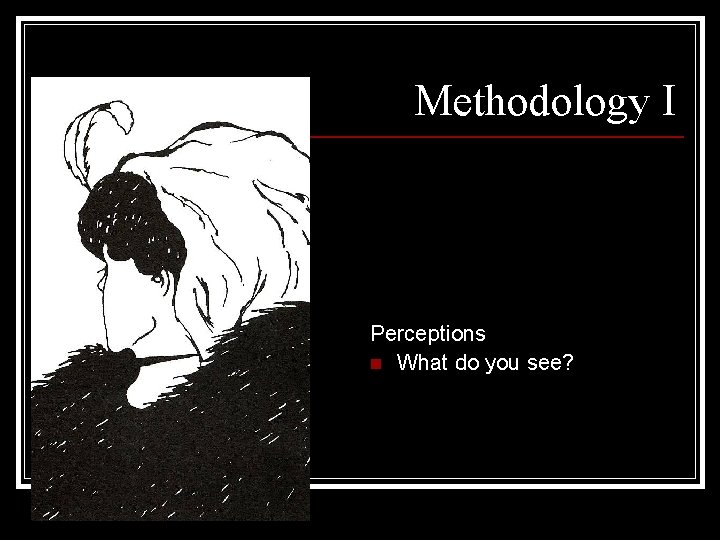 Methodology I Perceptions n What do you see? 