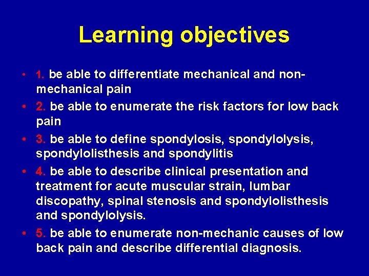Learning objectives • 1. be able to differentiate mechanical and non- • • mechanical