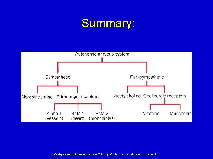 Summary: Mosby items and derived items © 2008 by Mosby, Inc. , an affiliate