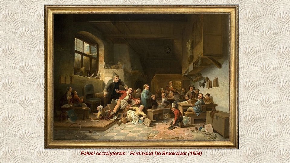 Falusi osztályterem - Ferdinand De Braekeleer (1854) 