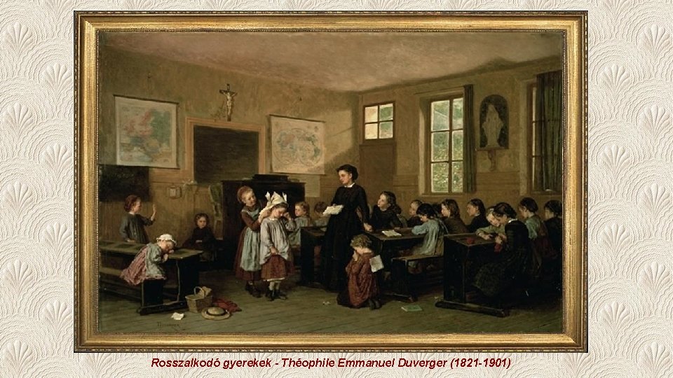 Rosszalkodó gyerekek - Théophile Emmanuel Duverger (1821 -1901) 