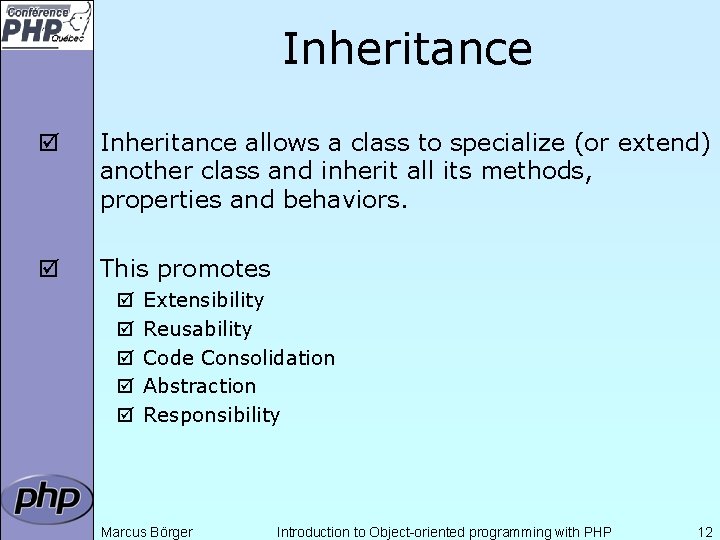 Inheritance þ Inheritance allows a class to specialize (or extend) another class and inherit