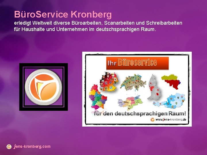 Büro. Service Kronberg erledigt Weltweit diverse Büroarbeiten, Scanarbeiten und Schreibarbeiten für Haushalte und Unternehmen