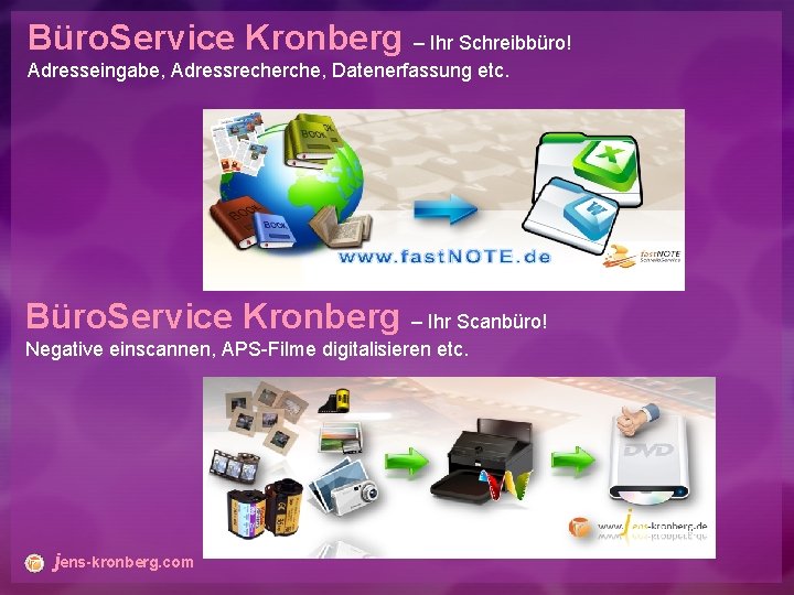 Büro. Service Kronberg – Ihr Schreibbüro! Adresseingabe, Adressrecherche, Datenerfassung etc. Büro. Service Kronberg –