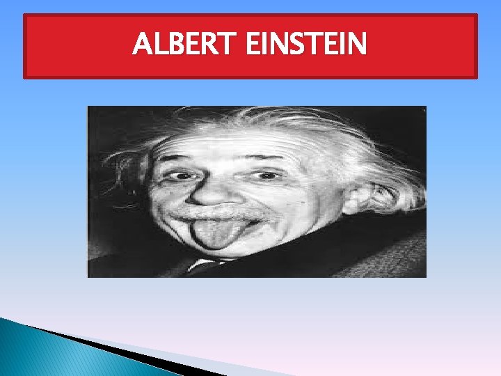 ALBERT EINSTEIN 