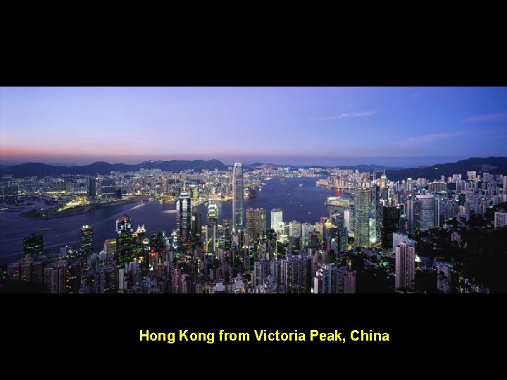 Hong Kong from Victoria Peak, China 