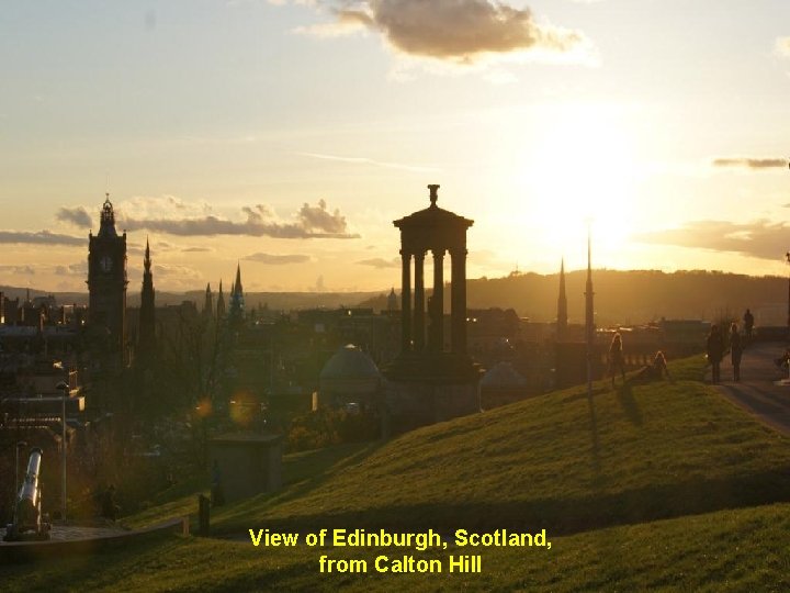 View of Edinburgh, Scotland, from Calton Hill 