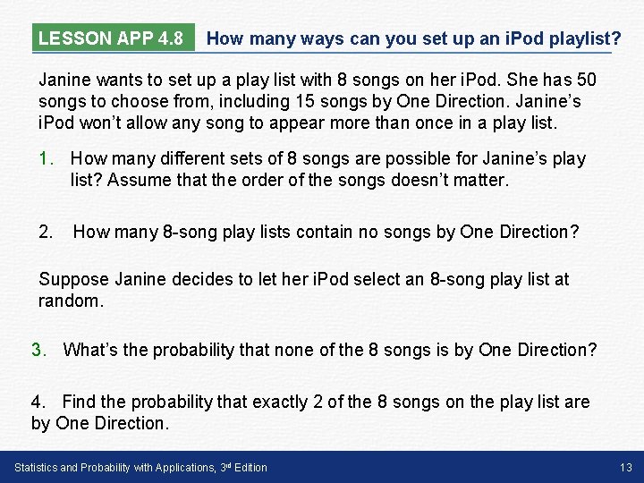 LESSON APP 4. 8 How many ways can you set up an i. Pod LESSON APP 4. 8 How many ways can you set up an i. Pod