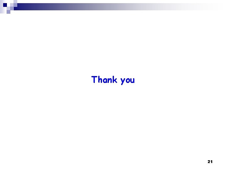 Thank you 21 