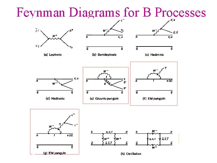 Feynman Diagrams for B Processes 