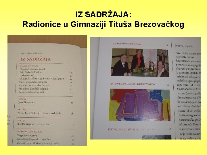 IZ SADRŽAJA: Radionice u Gimnaziji Tituša Brezovačkog 