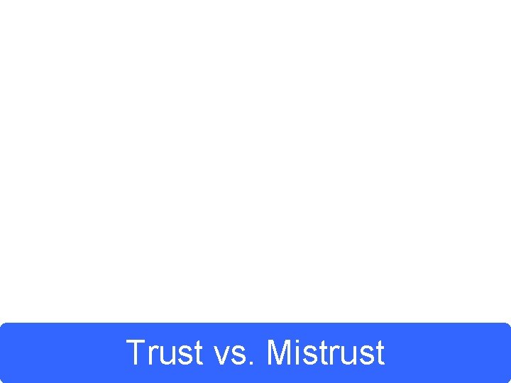 Trust vs. Mistrust 