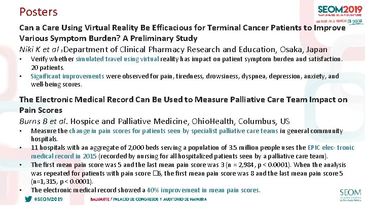 Posters Can a Care Using Virtual Reality Be Efficacious for Terminal Cancer Patients to