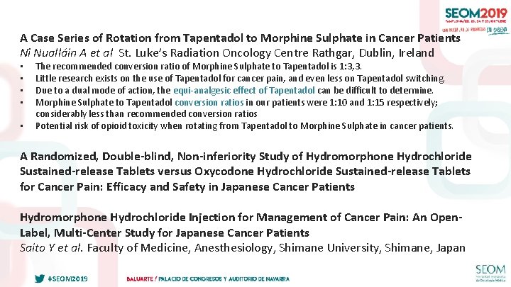 A Case Series of Rotation from Tapentadol to Morphine Sulphate in Cancer Patients Ni