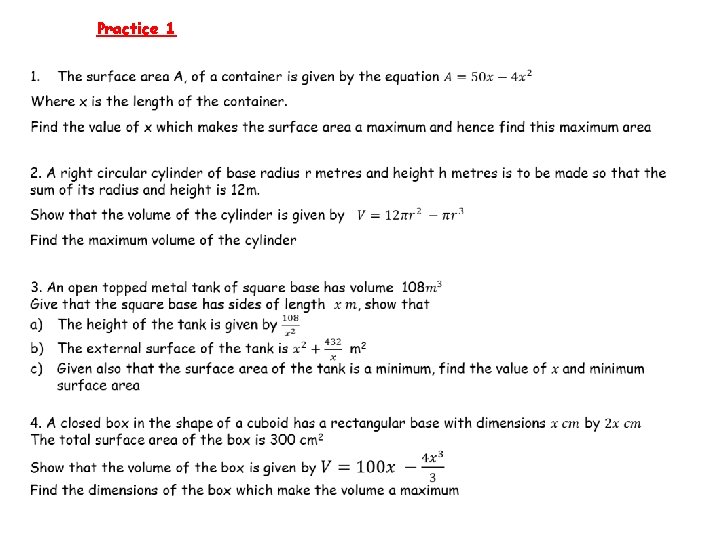 Practice 1 