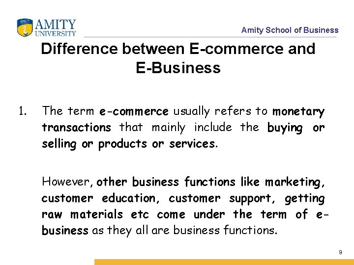Amity School of Business BBA Semester II E