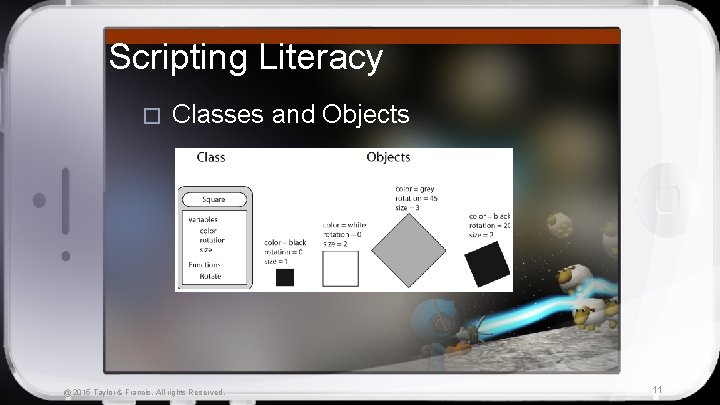 Scripting Literacy � Classes and Objects @ 2015 Taylor & Francis. All rights Reserved.