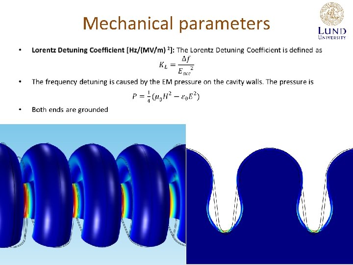 Mechanical parameters • 