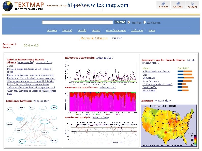 http: //www. textmap. com The textmap. com website 