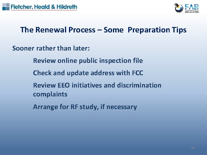 The Renewal Process – Some Preparation Tips Sooner rather than later: Review online public