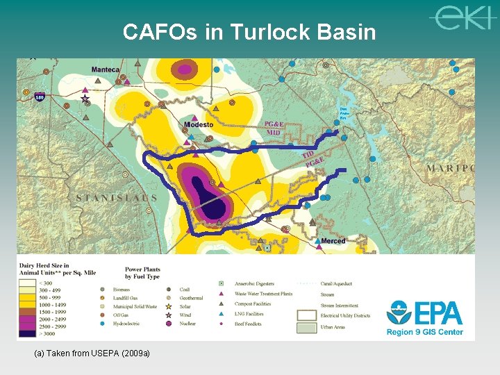 CAFOs in Turlock Basin (a) Taken from USEPA (2009 a) 