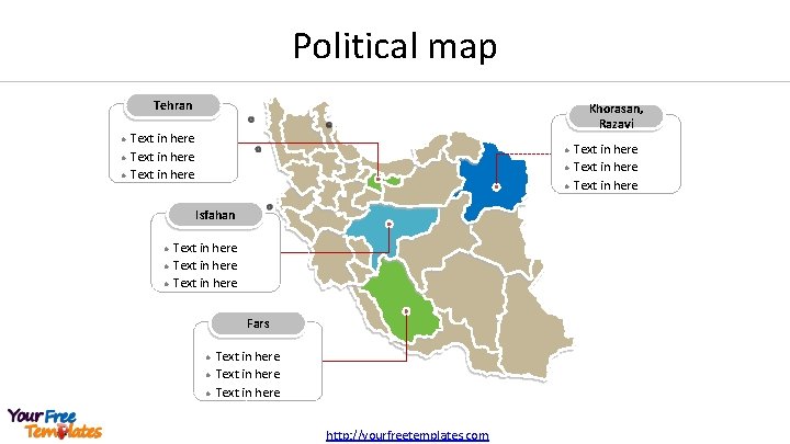 Political map Tehran l l l Khorasan, Razavi Text in here l l l