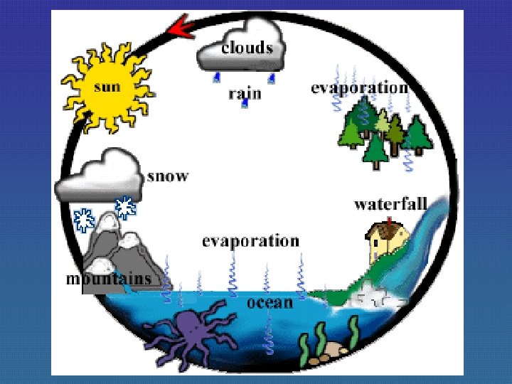 water cycle diagram animated 