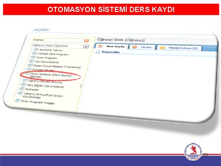 OTOMASYON SİSTEMİ DERS KAYDI 20 