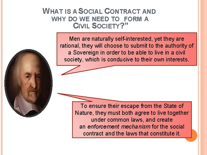 WHAT IS A SOCIAL CONTRACT AND WHY DO WE NEED TO FORM A CIVIL