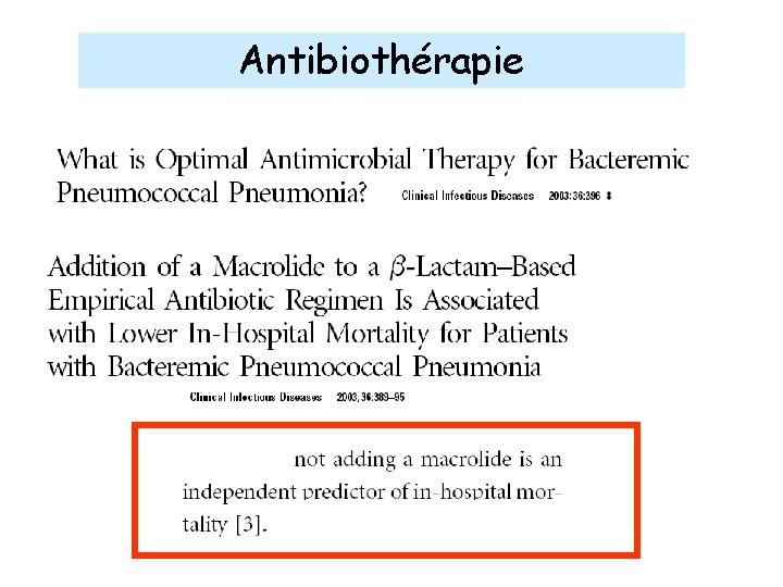 Antibiothérapie 