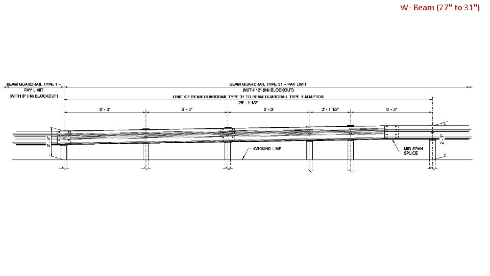 W- Beam (27" to 31") 