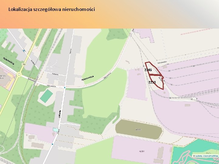 Lokalizacja szczegółowa nieruchomości Ko kso wn ic za 2246 icza own Główna Koks 2253 Lokalizacja szczegółowa nieruchomości Ko kso wn ic za 2246 icza own Główna Koks 2253