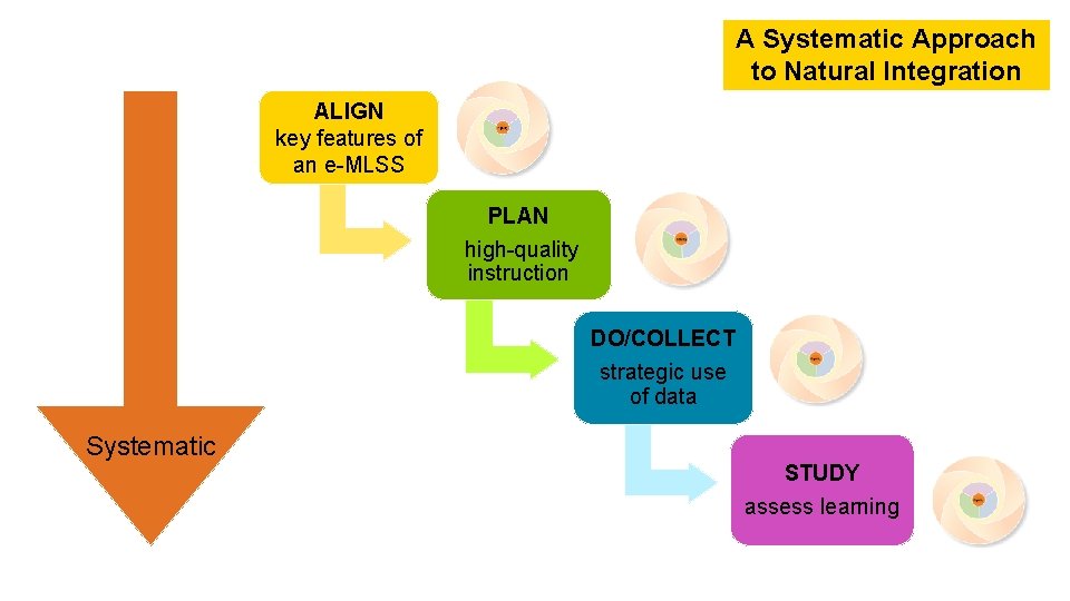 A Systematic Approach to Natural Integration ALIGN key features of an e-MLSS PLAN high-quality