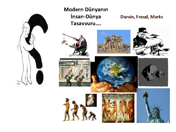 Modern Dünyanın İnsan-Dünya Tasavvuru…. Darvin, Freud, Marks 